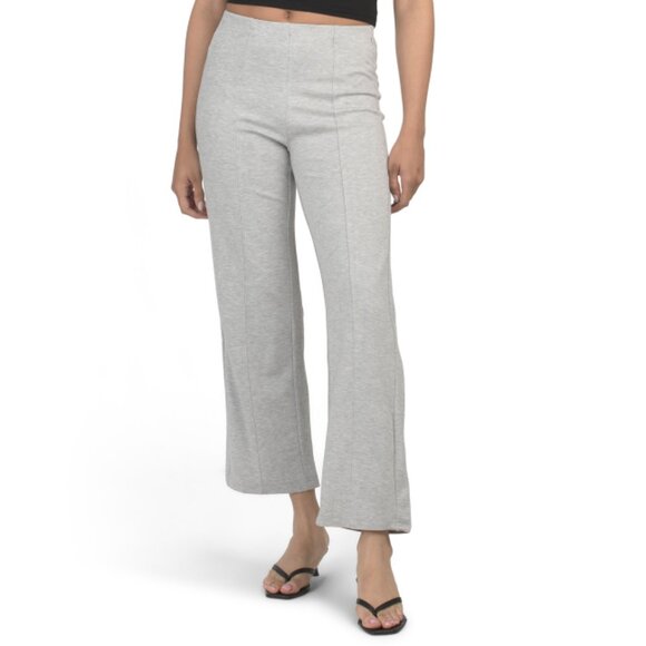 BERNARDO Heather Grey Ponte Stretch Pants